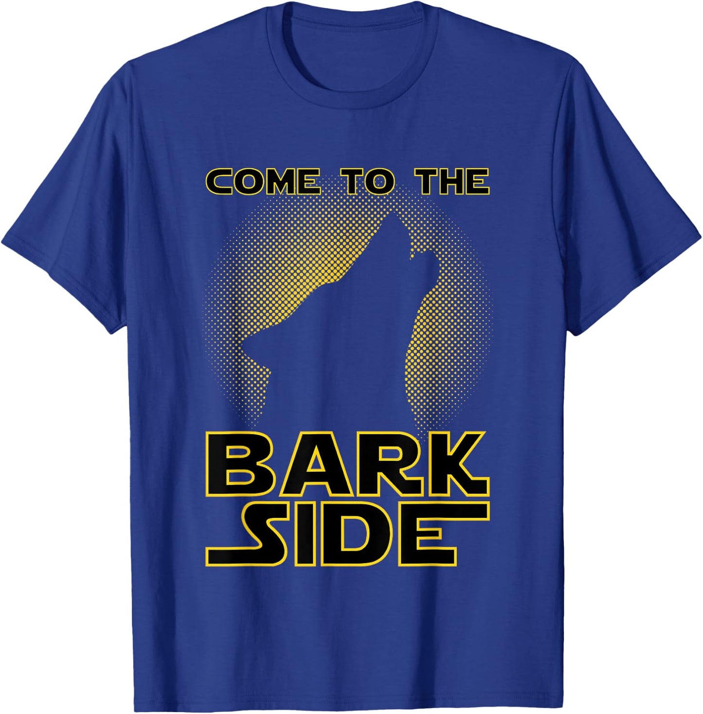 Come To The Bark Side | Funny Geek & Dog Lover Men Women Girls Kids T-Shirt - T-Shirt | Royal
