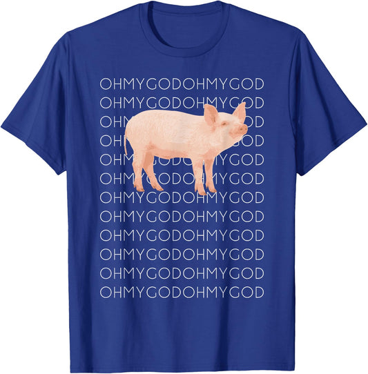 Shane Dawson Oh My God Pig T-Shirt - T-Shirt | Royal