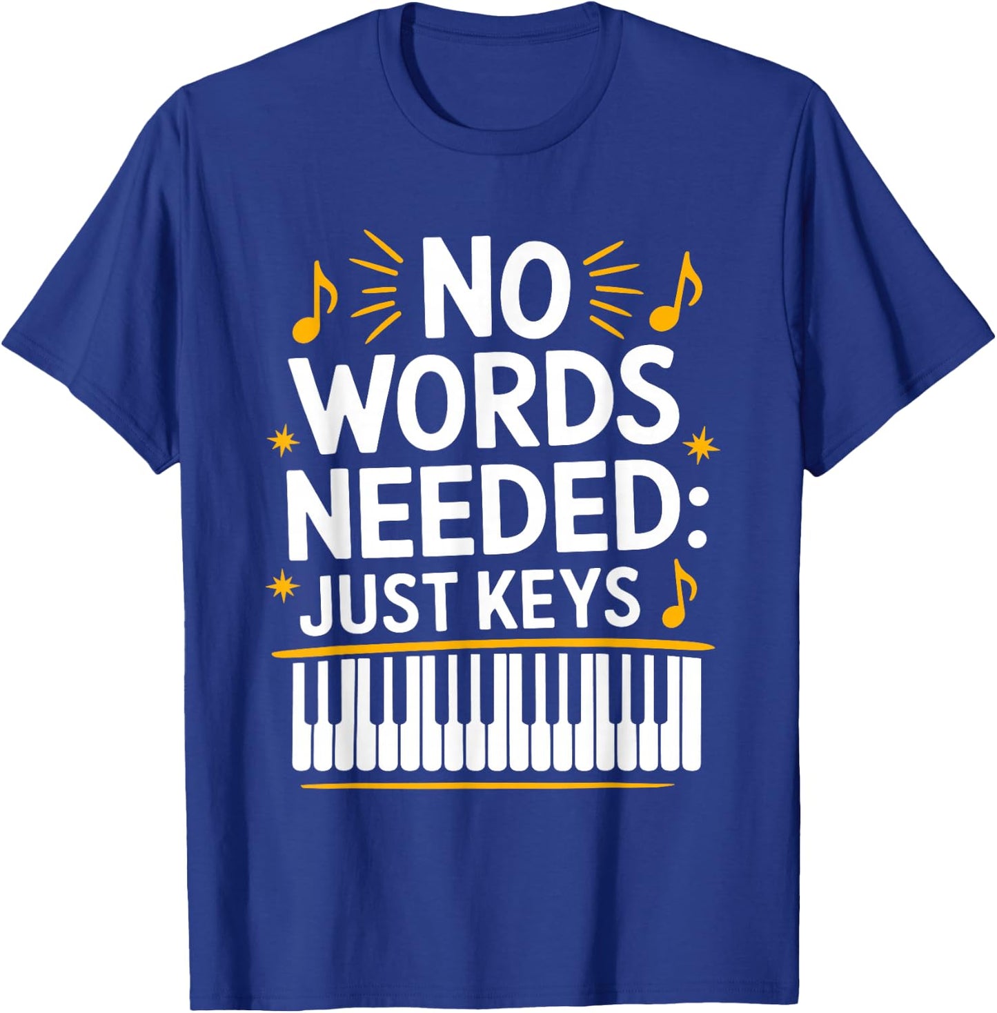 Piano Musician Keyboard Pianist and Classical Music T-Shirt - T-Shirt | Royal