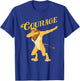 Retro COURAGE Wizard of OZ Shirt Art Design Cowardly Lion T-Shirt - T-Shirt | Royal