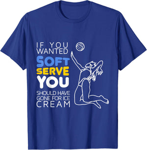 Cool Volleyball Player Gift - Wanted Soft Serve T-Shirt - T-Shirt | Royal