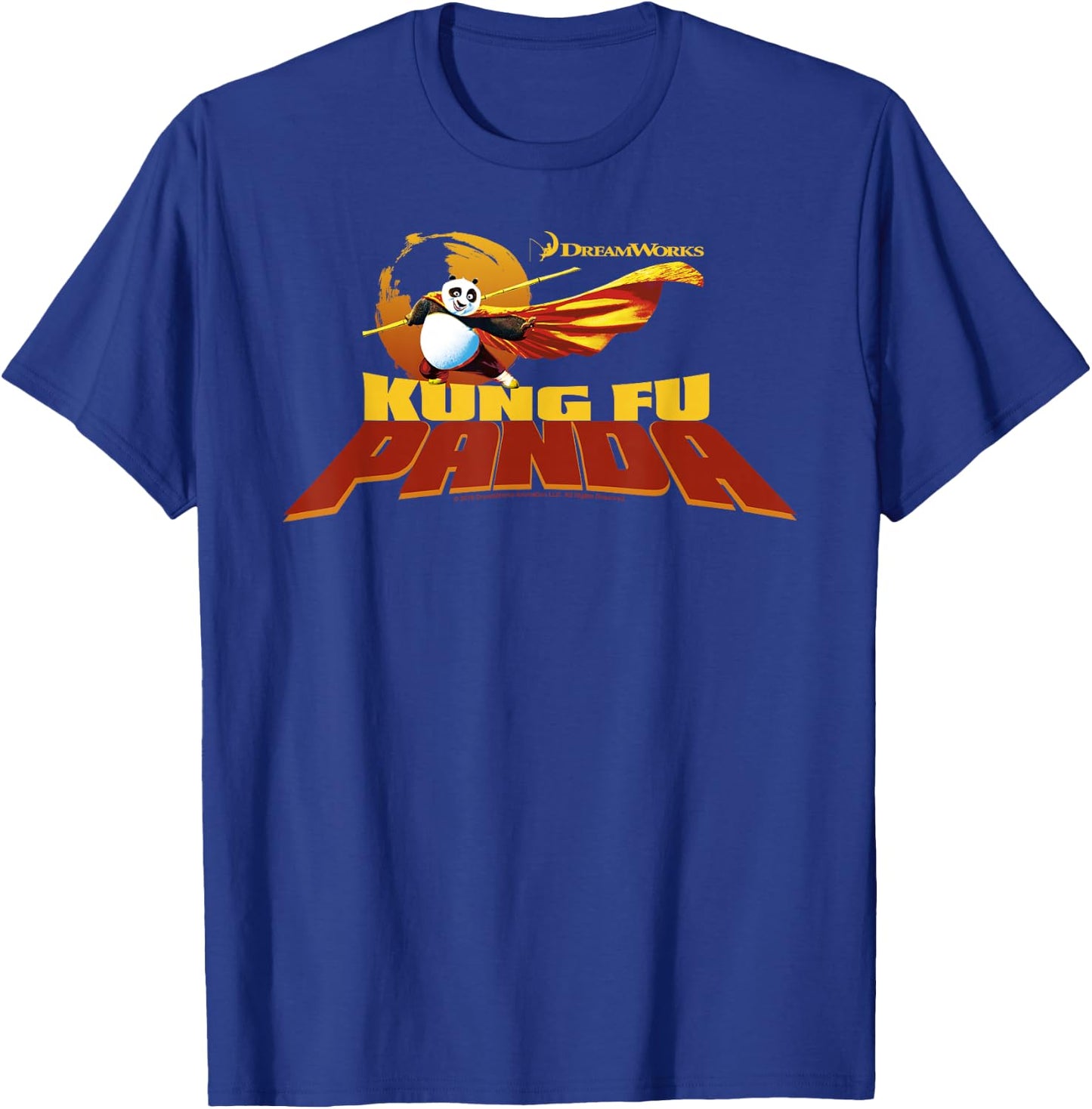 Kung Fu Panda Po Action Pose Movie Logo T-Shirt - T-Shirt | Royal