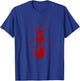 Ant in Red Retro Vintage drawing - Fire Ant T-Shirt - T-Shirt | Royal