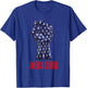 America Strong Fist Pump American Flag Old Glory Pride Kids Men T-Shirt - T-Shirt | Royal