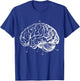 Human Brain Shirt Vintage Anatomy Skull X-Ray T-Shirt - T-Shirt | Royal