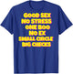 Good Sex No Stress One Boo Small Circle Big Checks I On Back T-Shirt - T-Shirt | Royal