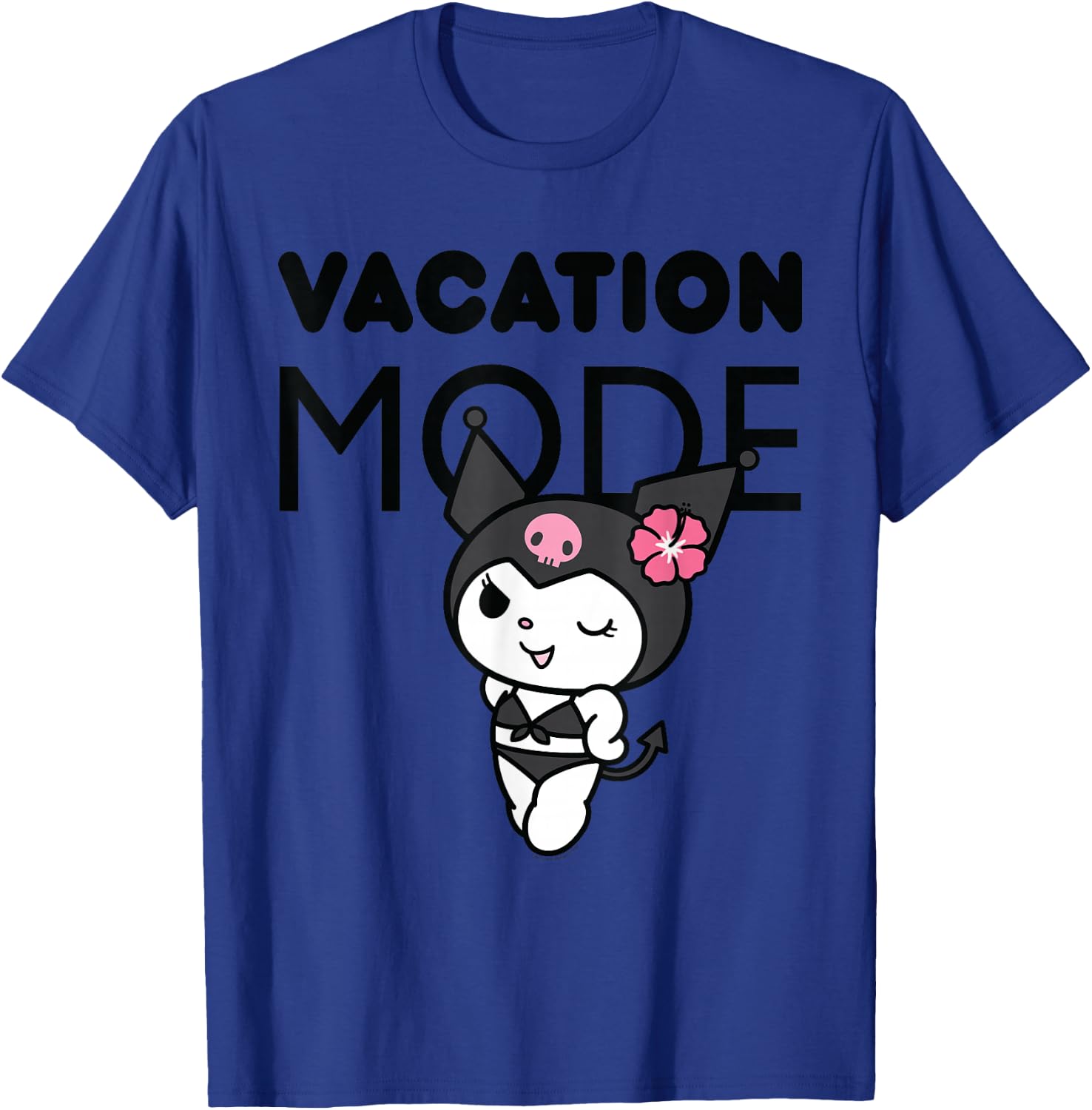 Kuromi Vacation Mode T-Shirt - T-Shirt | Royal