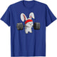 Bunny Gym , Rabbit Fitness Weightlifting Shirt T-Shirt - T-Shirt | Royal