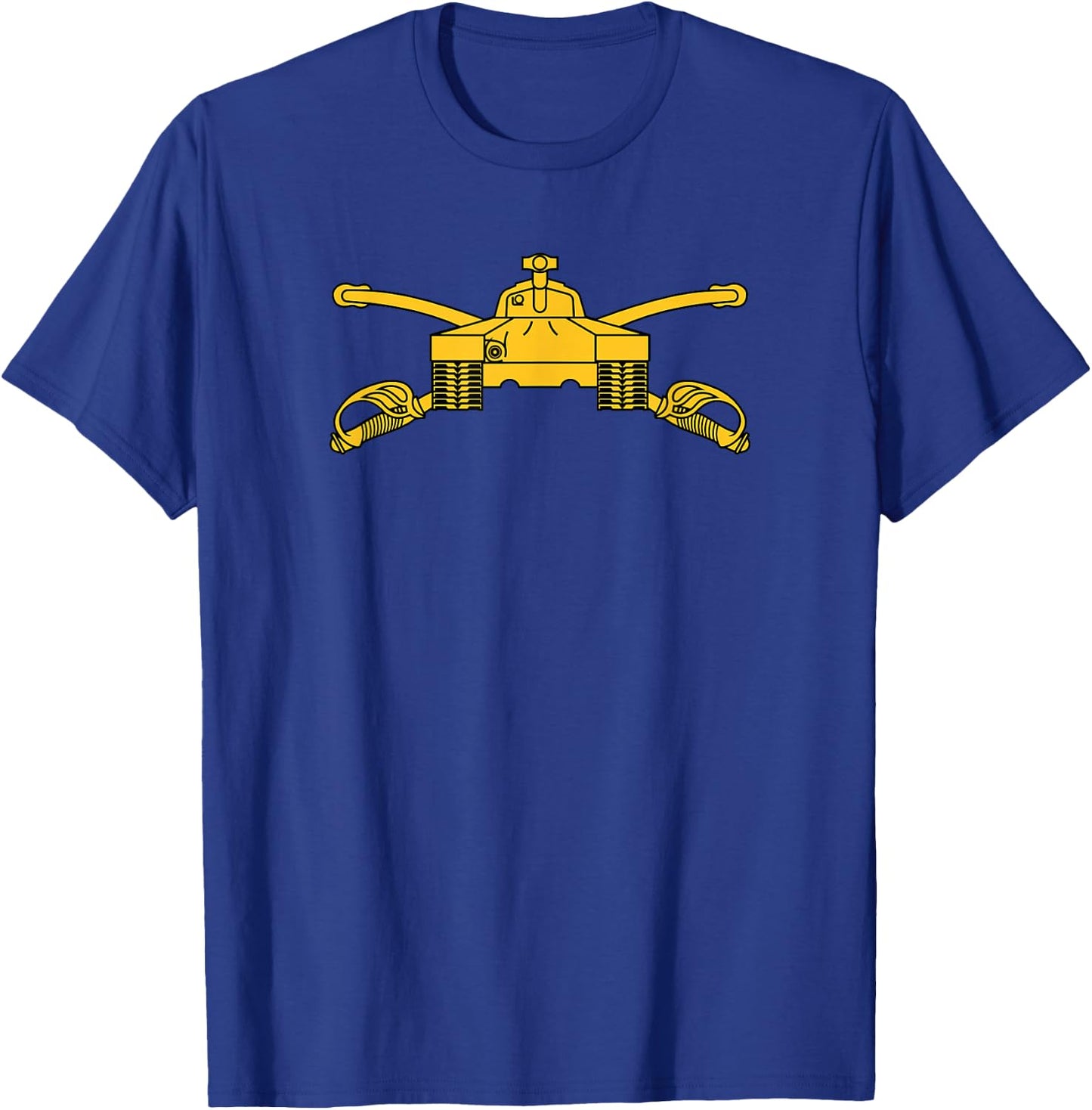 Army Armor Branch U.S. Military Tanker Insignia T-Shirt - T-Shirt | Royal