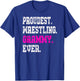 Custom Wrestling Grammy , Best Grammy Ever Gift T-Shirt - T-Shirt | Royal