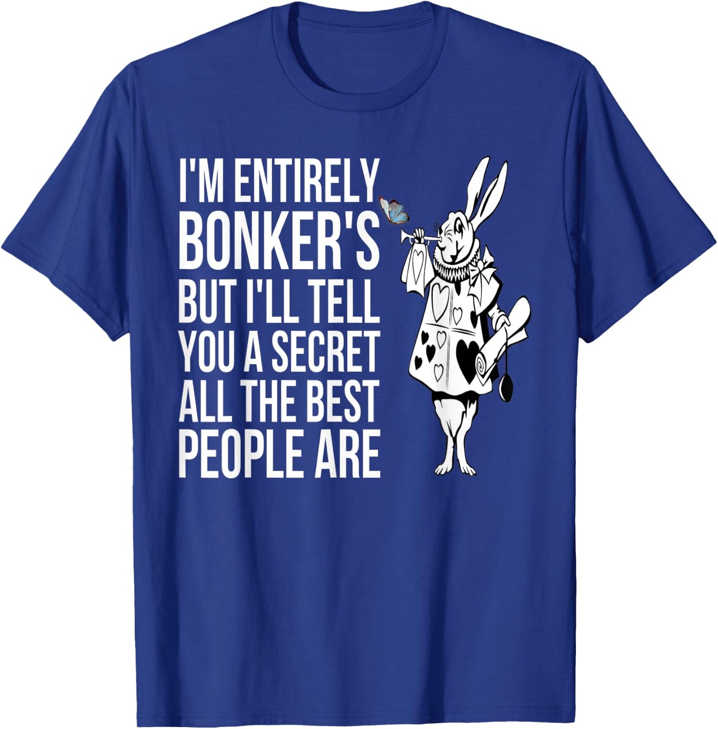 WHITE RABBIT Alice in Wonderland-Men Women Kids T Shirt T-Shirt - T-Shirt | Royal