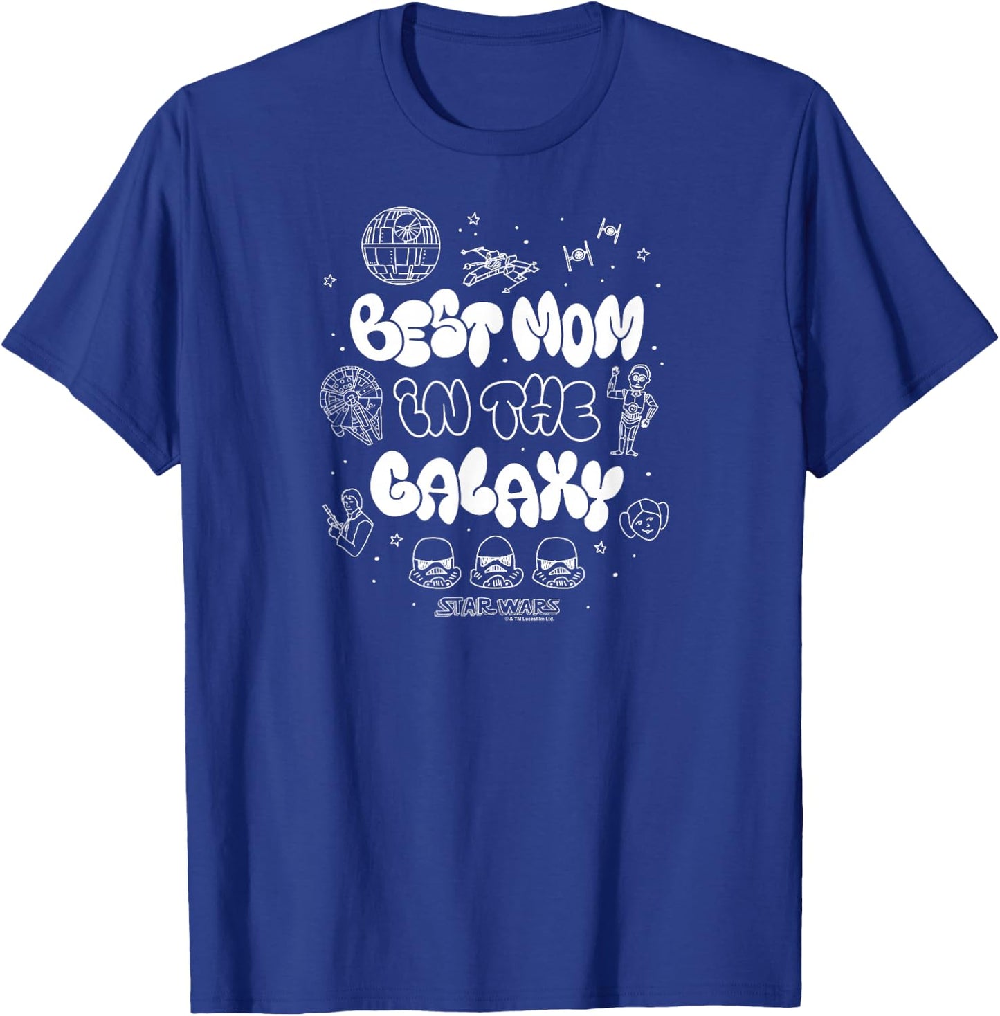 Star Wars - Best Mom In The Galaxy T-Shirt - T-Shirt | Royal