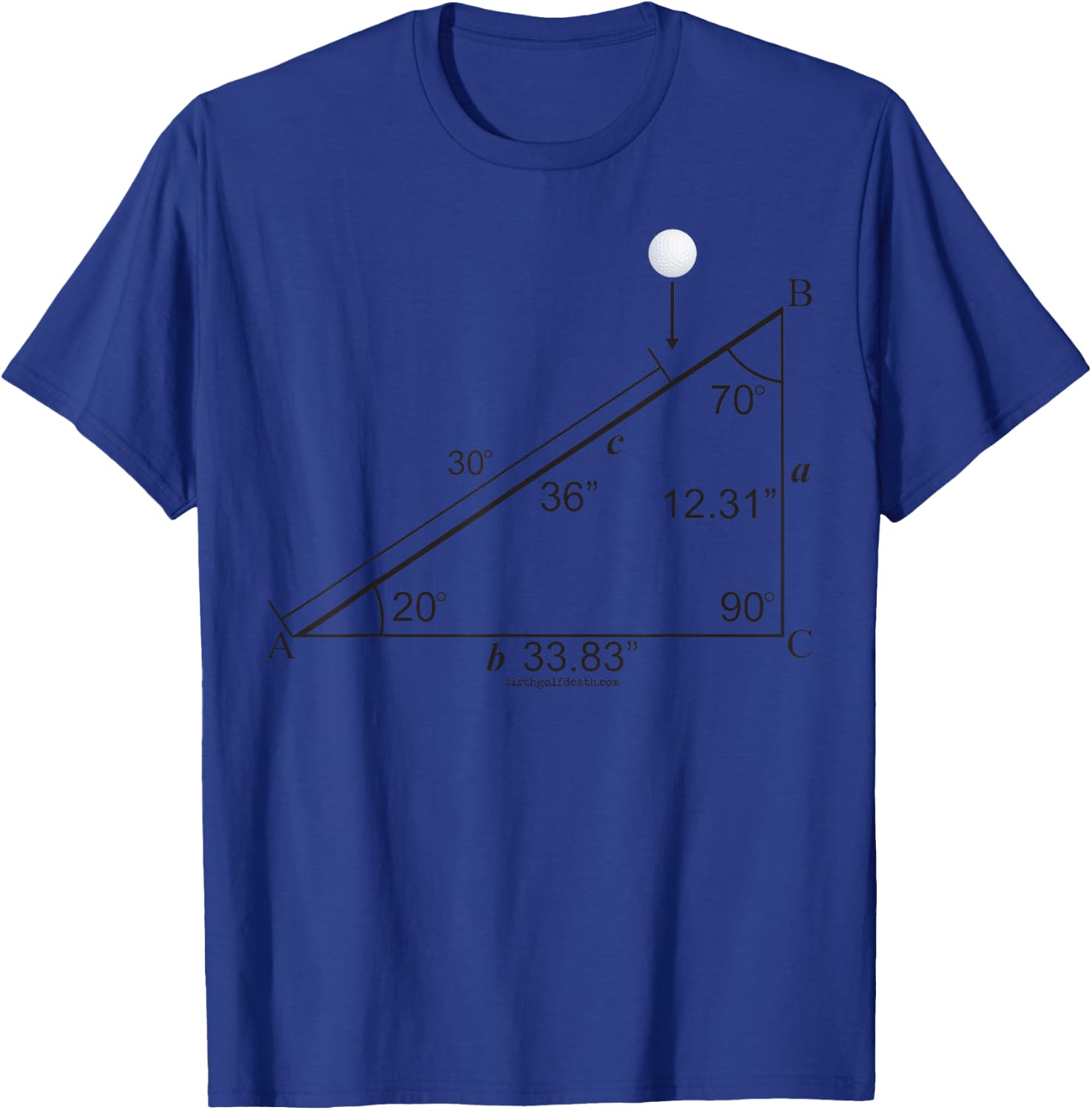 birth.golf.death. Stimpmeter - Golf Course Superintendent T-Shirt - T-Shirt | Royal