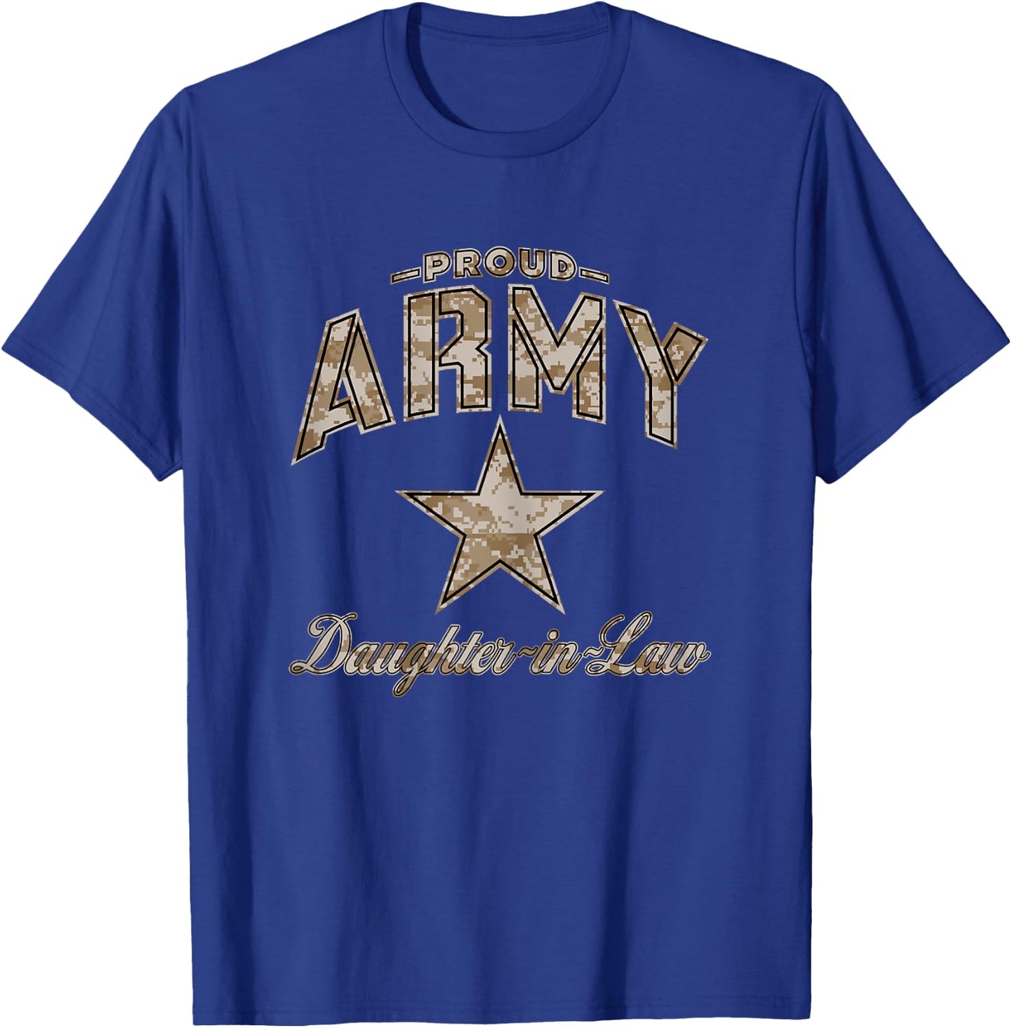Army Daughter-in-Law Shirts (Camo) T-Shirt - T-Shirt | Royal