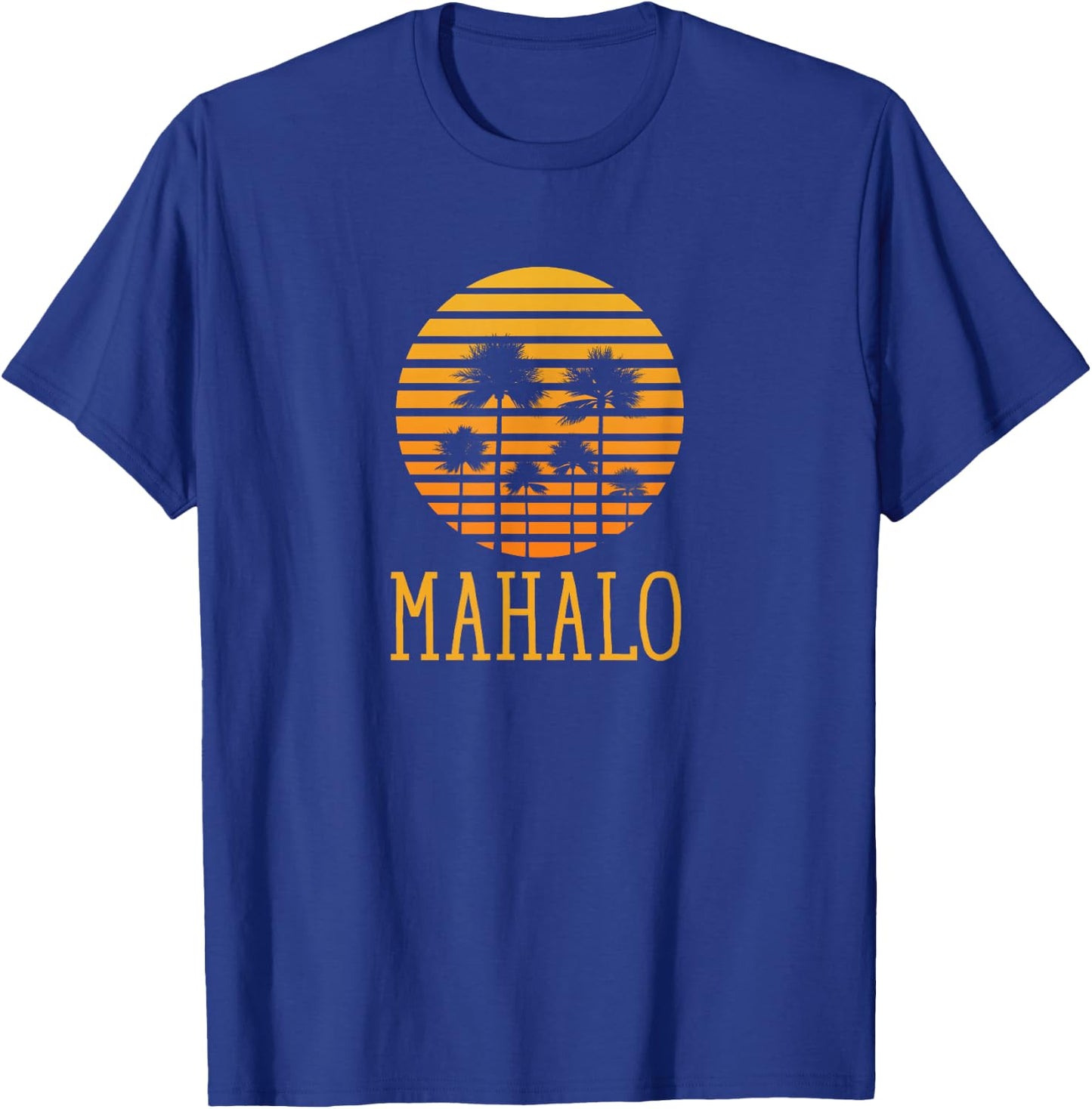 Mahalo Vintage Retro 70s Throwback T-Shirt - T-Shirt | Royal