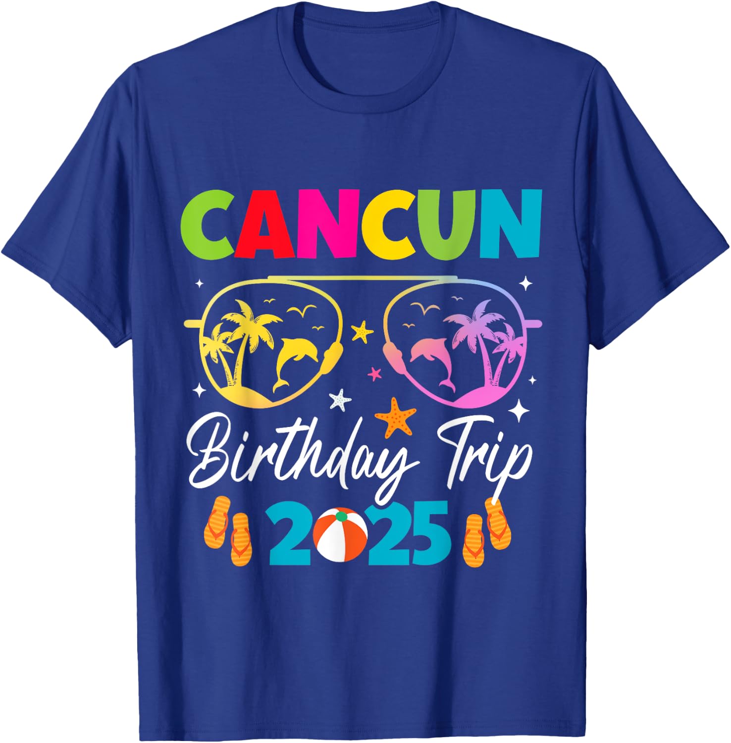 Mexico Cancun Vacation Group 2025 T-Shirt - T-Shirt | Royal