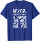 Never Underestimate a Woman Krav MAGA Shirt Combat Training T-Shirt - T-Shirt | Royal
