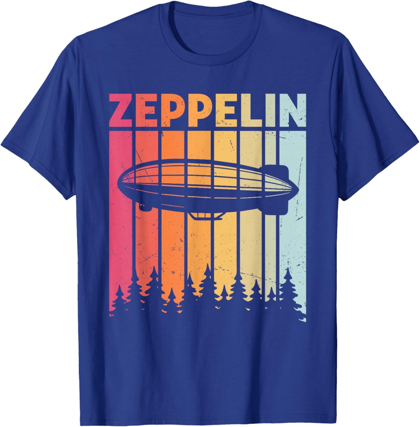 Retro Vintage Zeppelin Blimp Dirigible Airship Women T-Shirt - T-Shirt | Royal