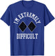 Ski Snowboard I'm Extremely Difficult Diamond Sign Funny T-Shirt - T-Shirt | Royal
