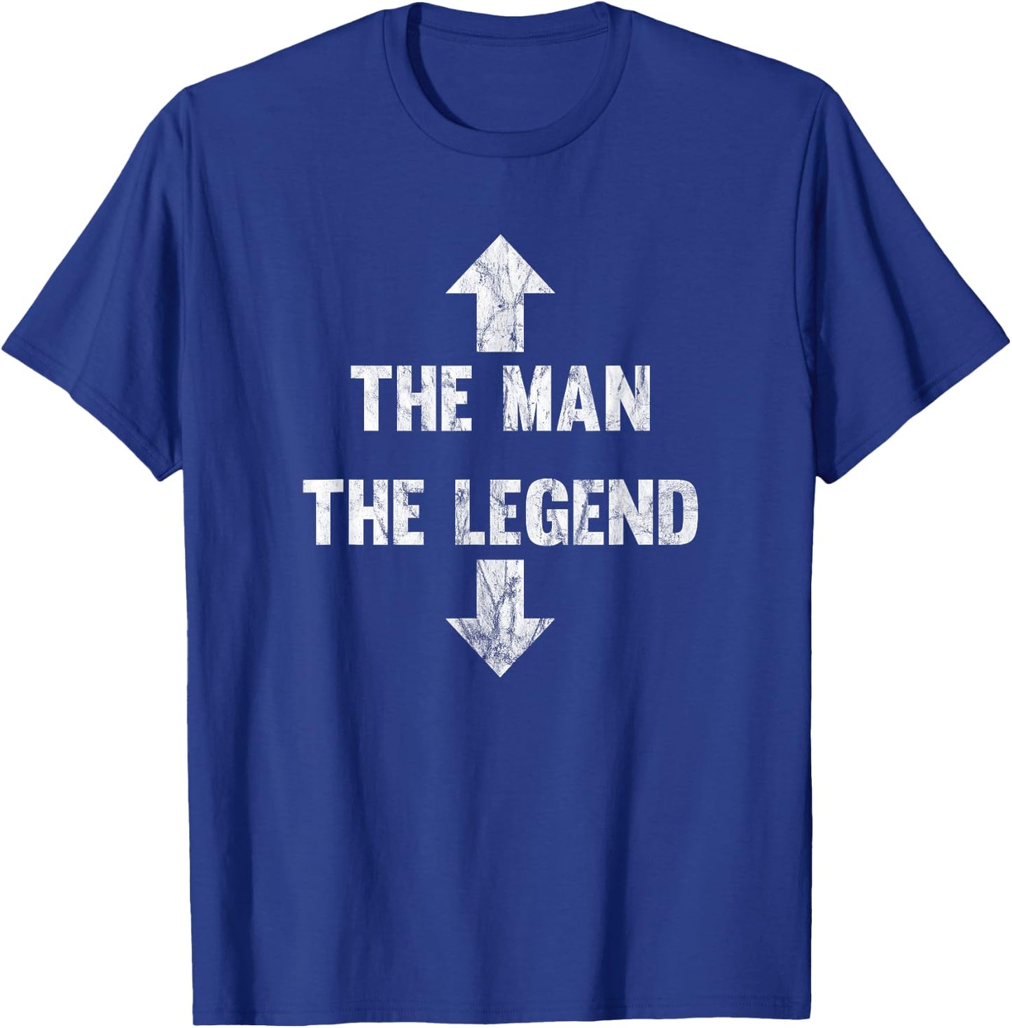 The Man The Legend Distressed T-Shirt - T-Shirt | Royal