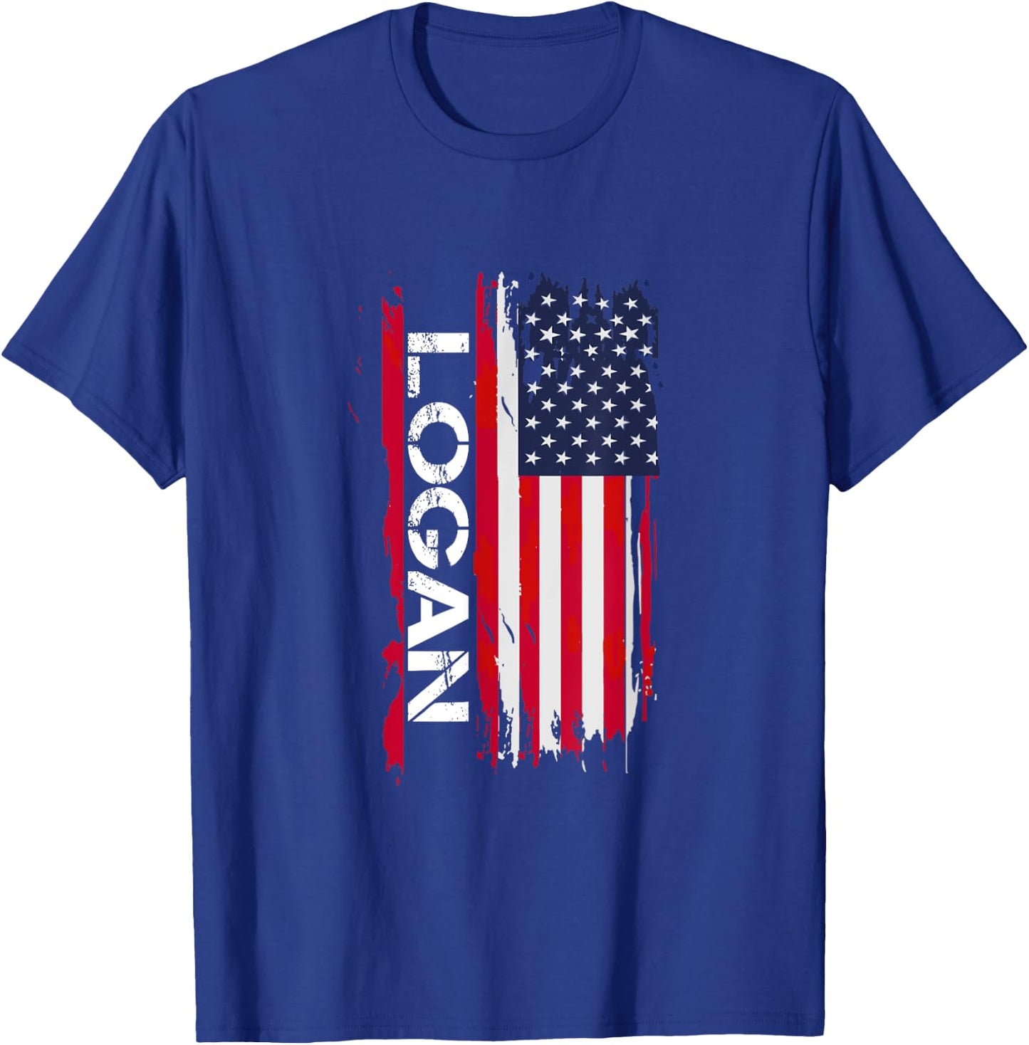 Logan City USA Shirt - -Adults - Black - Small - - Short Sleeve - Cotton 100% T-Shirt - T-Shirt | Royal