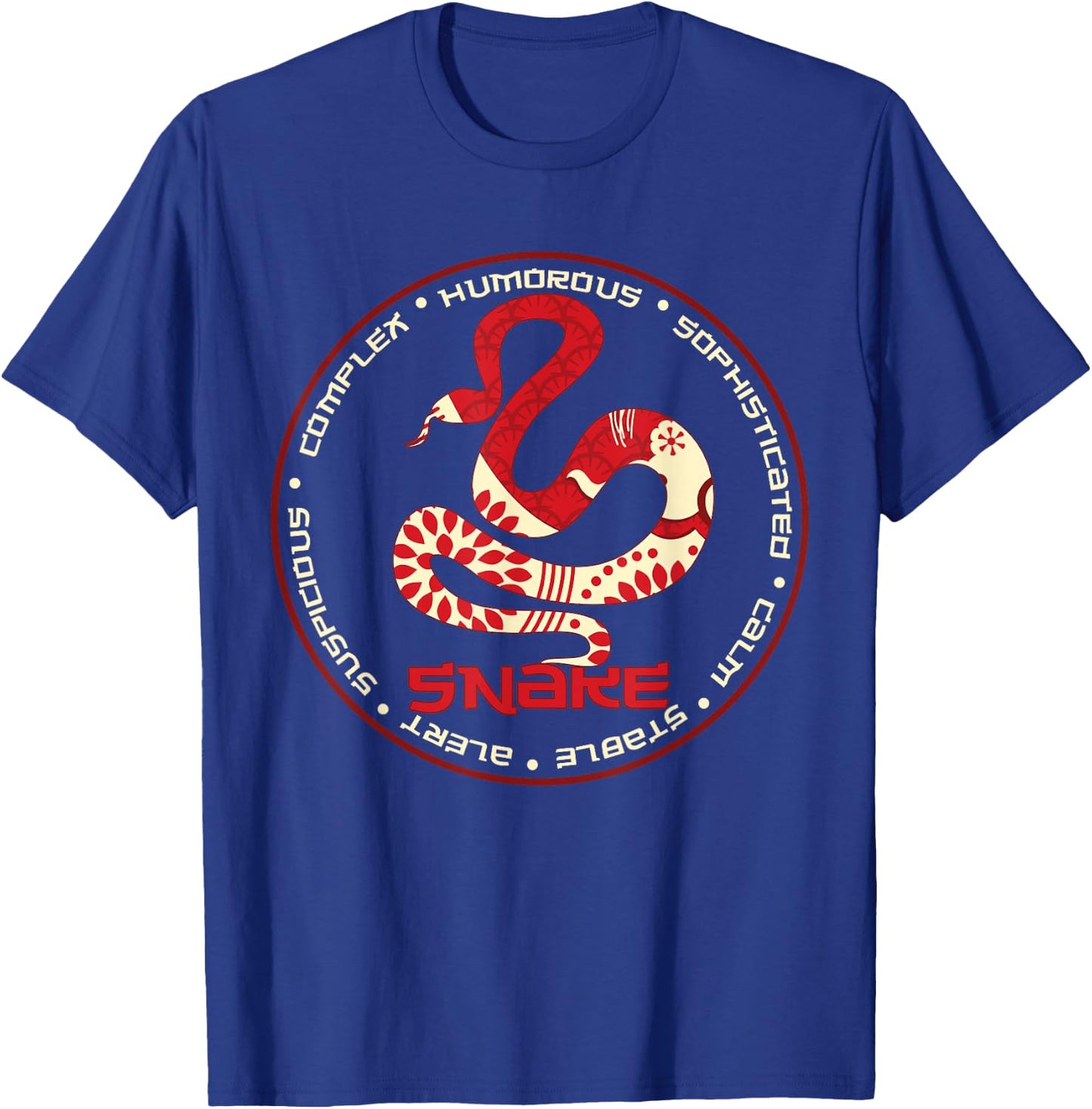 Chinese Zodiac Year of the Snake Astrology Horoscope T-Shirt - T-Shirt | Royal