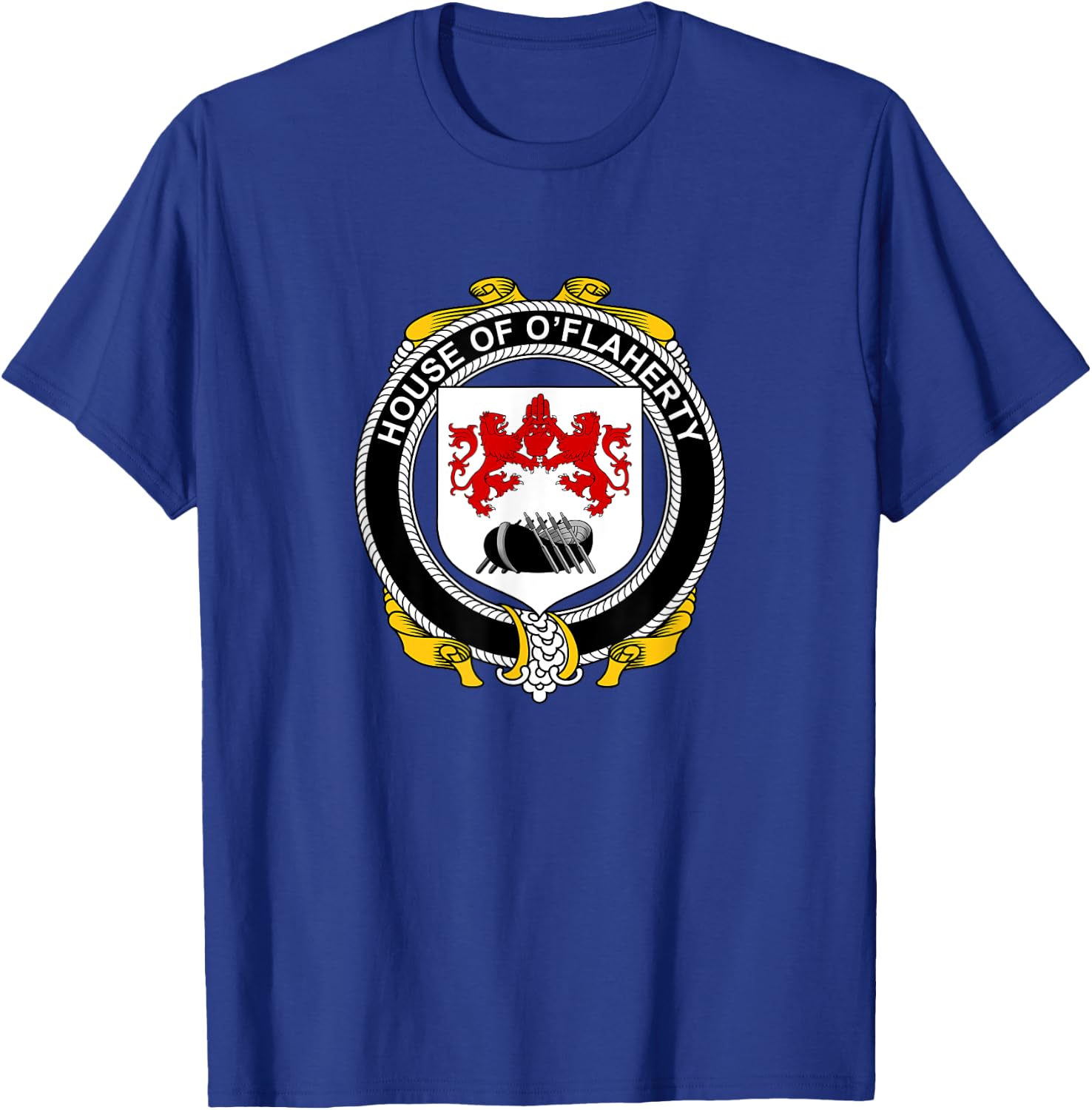 O'Flaherty Coat of Arms - Family Crest T-Shirt - T-Shirt | Royal