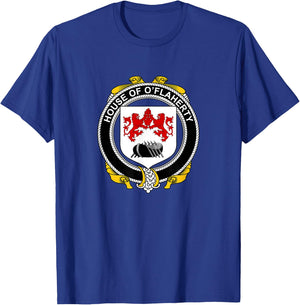 O'Flaherty Coat of Arms - Family Crest T-Shirt - T-Shirt | Royal