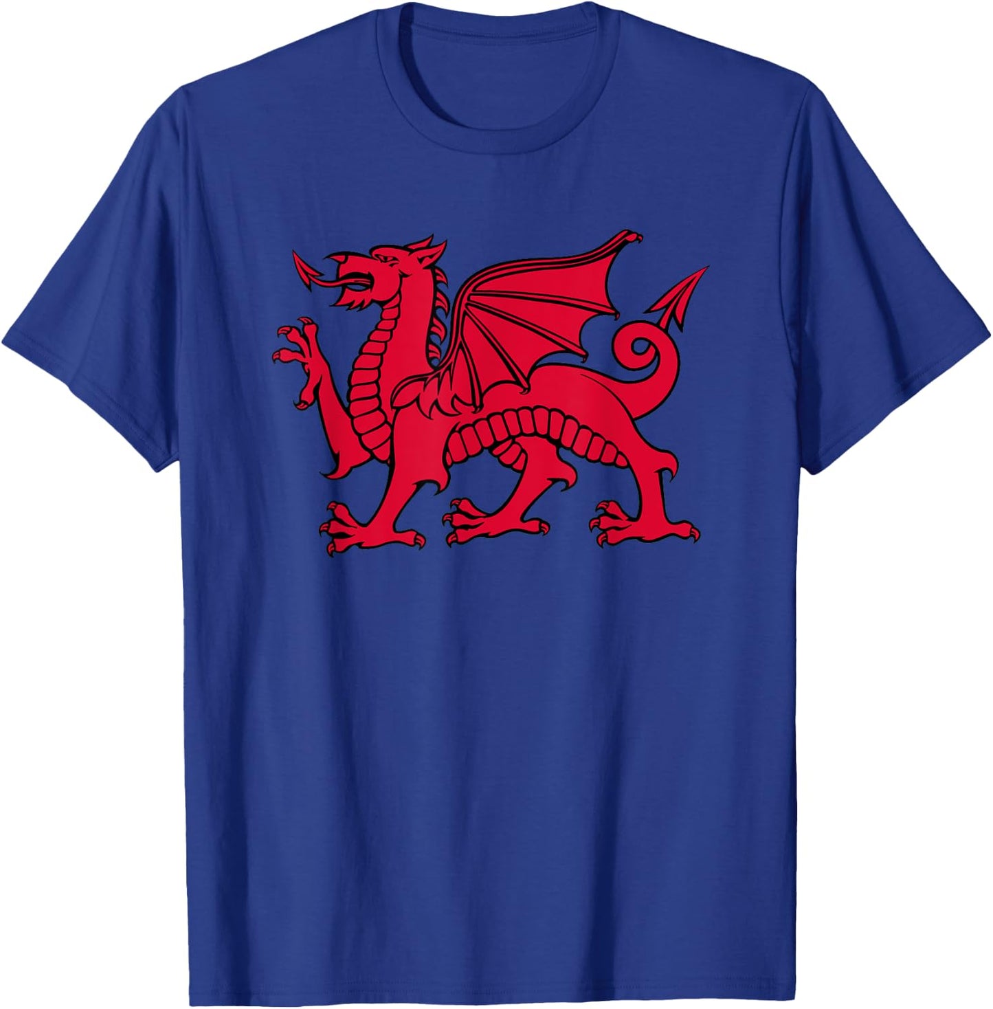 Welsh Red Dragon Flag of Wales T-Shirt - T-Shirt | Royal