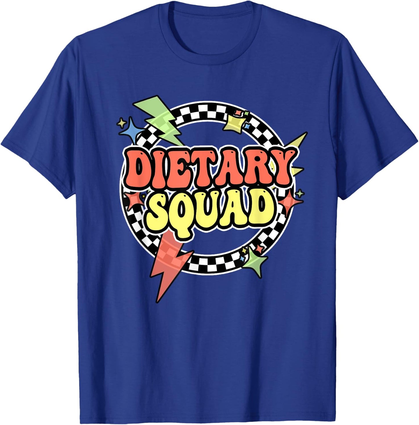 Retro Dietary Squad Dietary Appreciation Week For Staff T-Shirt - T-Shirt | Royal