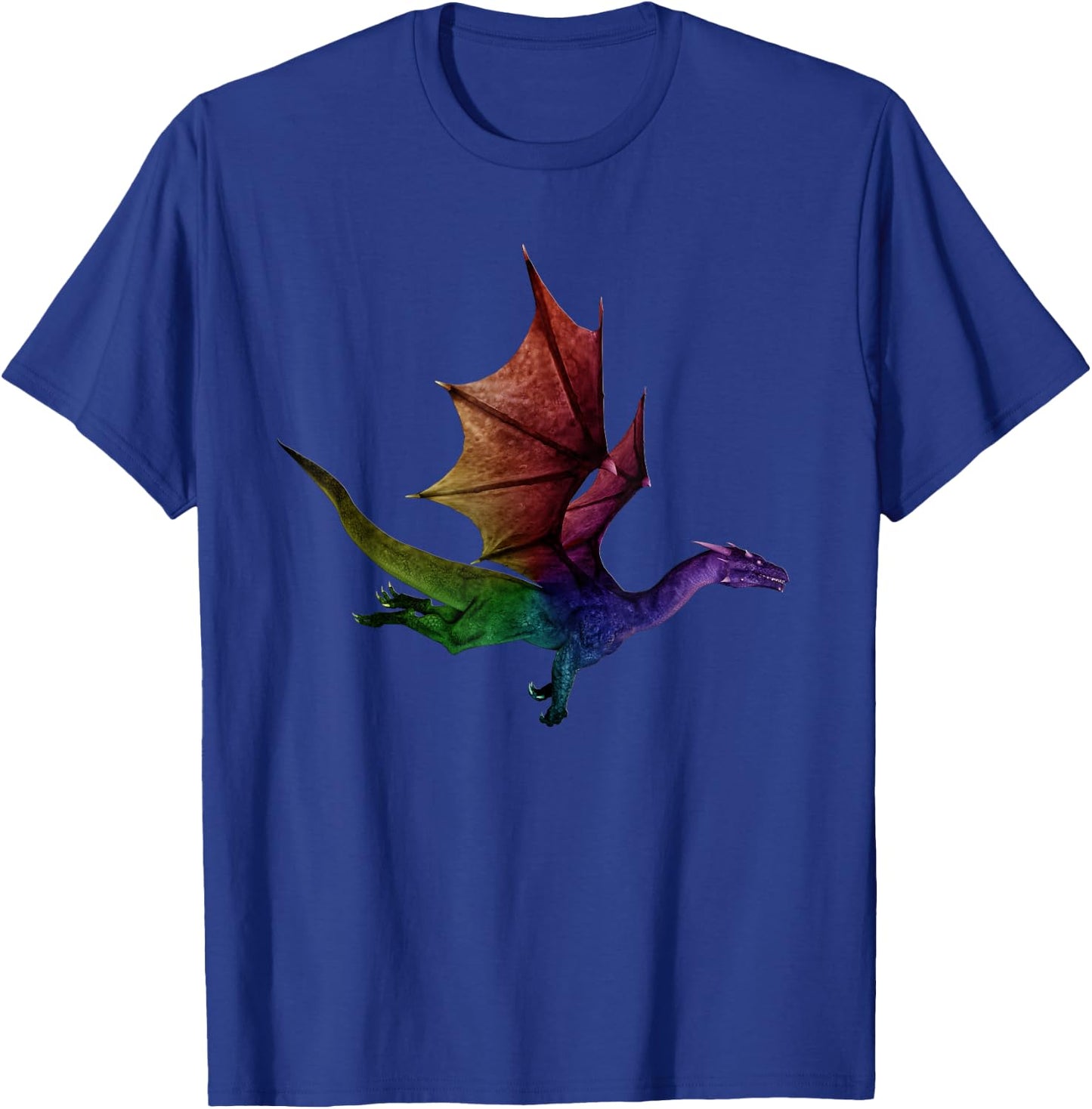 Best Watercolor Dragon Cool Flying Dragon Rainbow Gift T-Shirt - T-Shirt | Royal