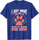 I Just Want to Be a Stay at Home Dog Mom T-Shirt - T-Shirt | Royal