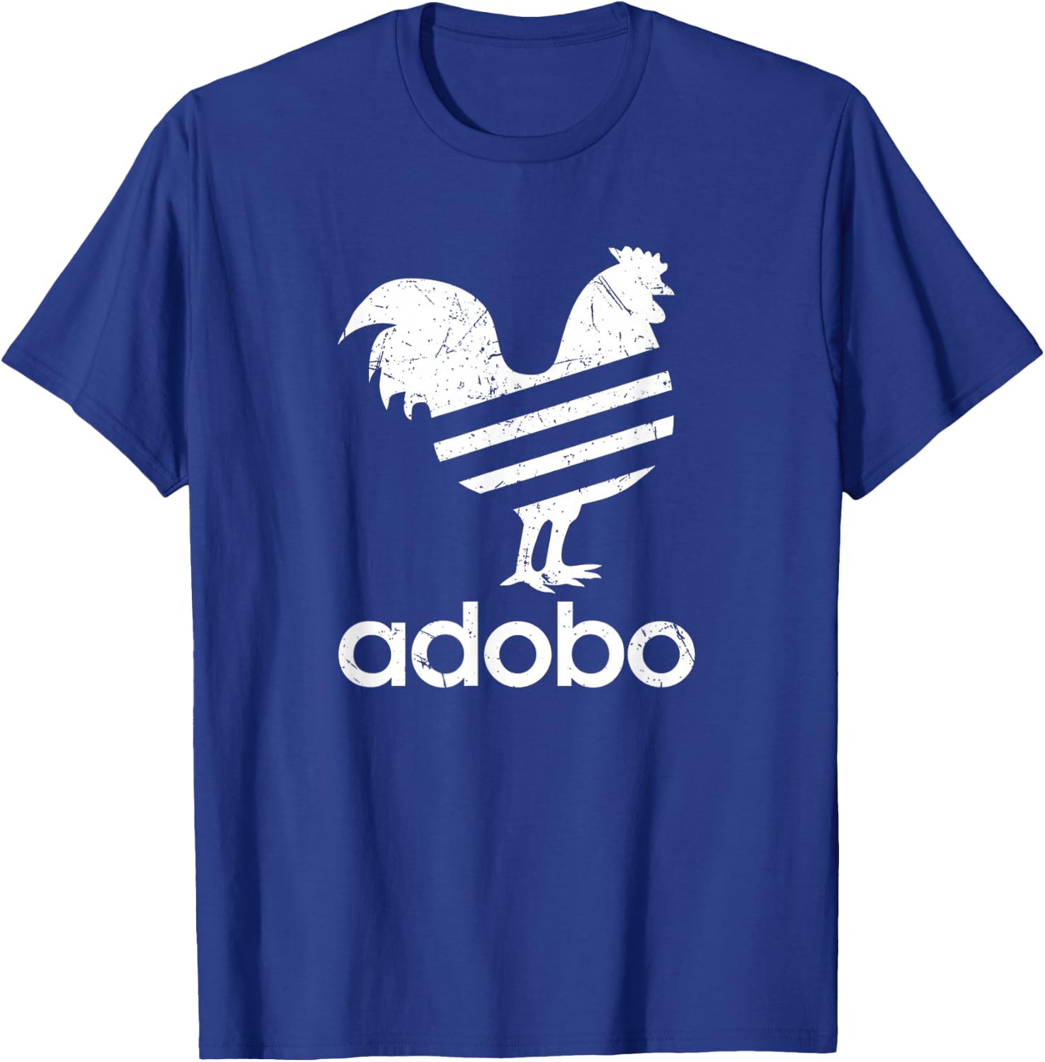 Adobo T Shirt - Distressed Graphic T-Shirt - T-Shirt | Royal