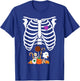 Halloween Candy Skeleton Rib Cage X-Ray Funny T-Shirt - T-Shirt | Royal