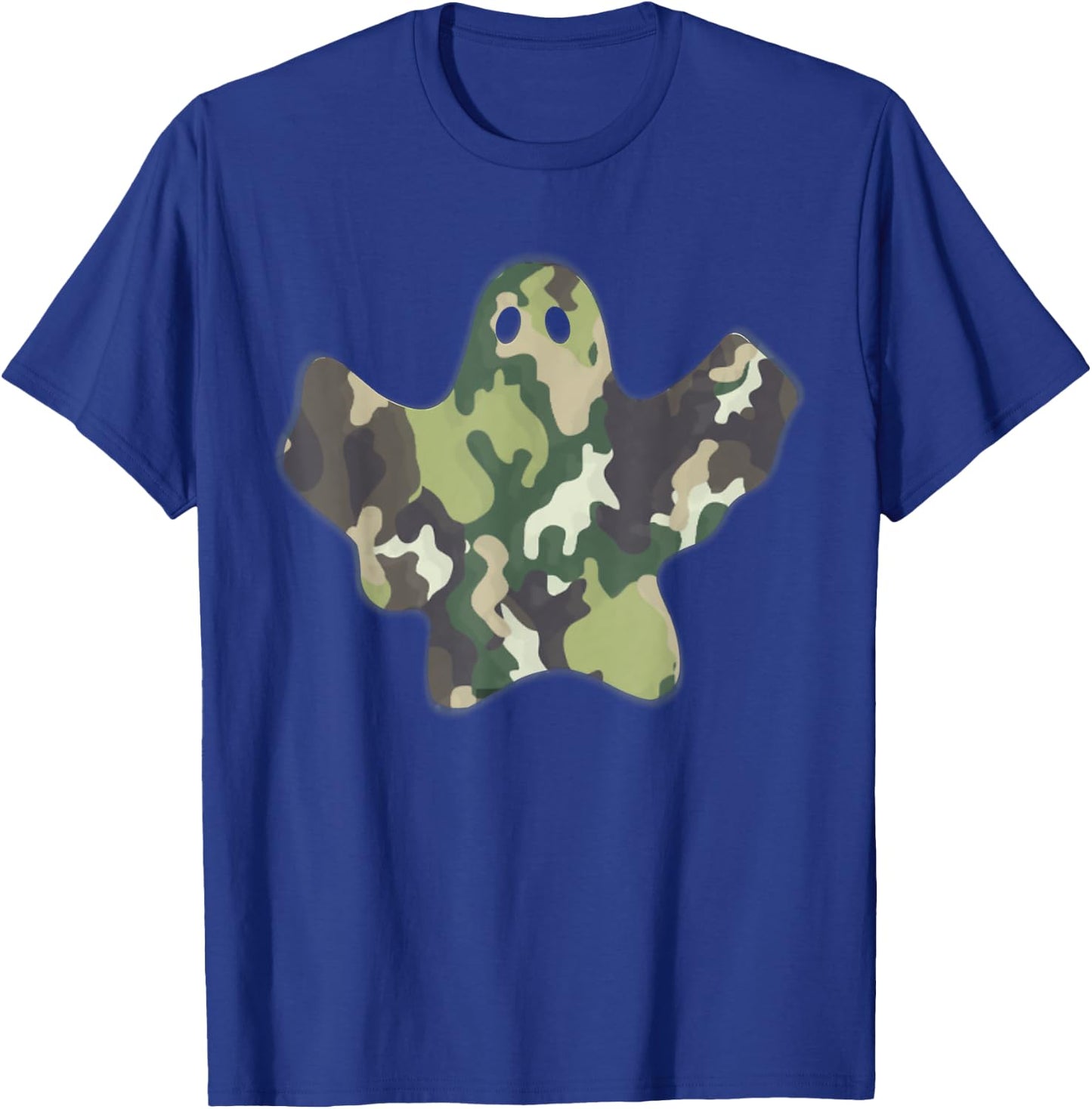 Funny Halloween Camouflage Camo Ghost T-Shirt - T-Shirt | Royal