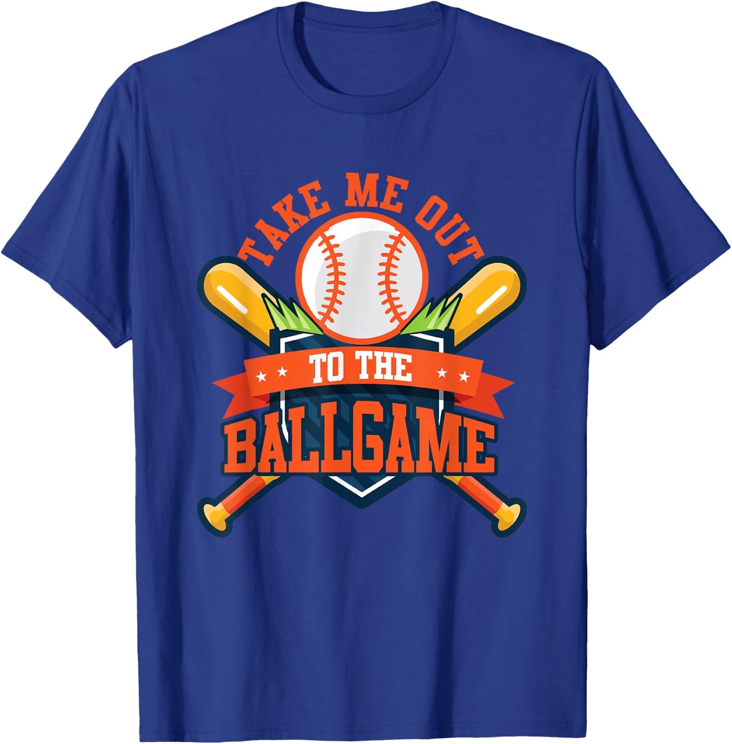 Take Me Out to the Ball Game Baseball Player Son Daughter T-Shirt - T-Shirt | Royal