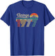 49th Birthday Man Woman - Vintage Born in 1977 Classic Retro T-Shirt - T-Shirt | Royal