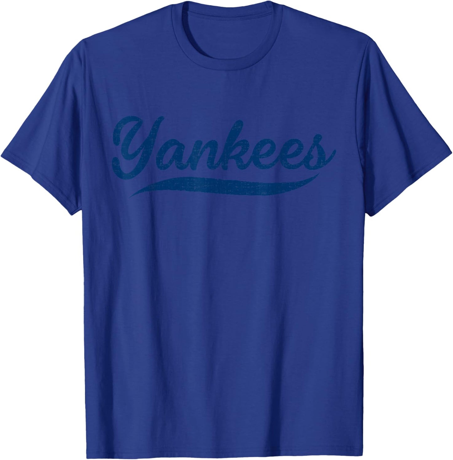 Yankees Vintage Retro Style , Classic 70s & 80s Yankees T-Shirt - T-Shirt | Royal