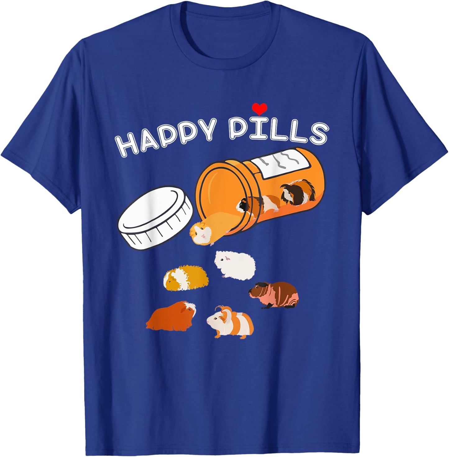 Happy Pill Guinea Pig T-Shirt - T-Shirt | Royal