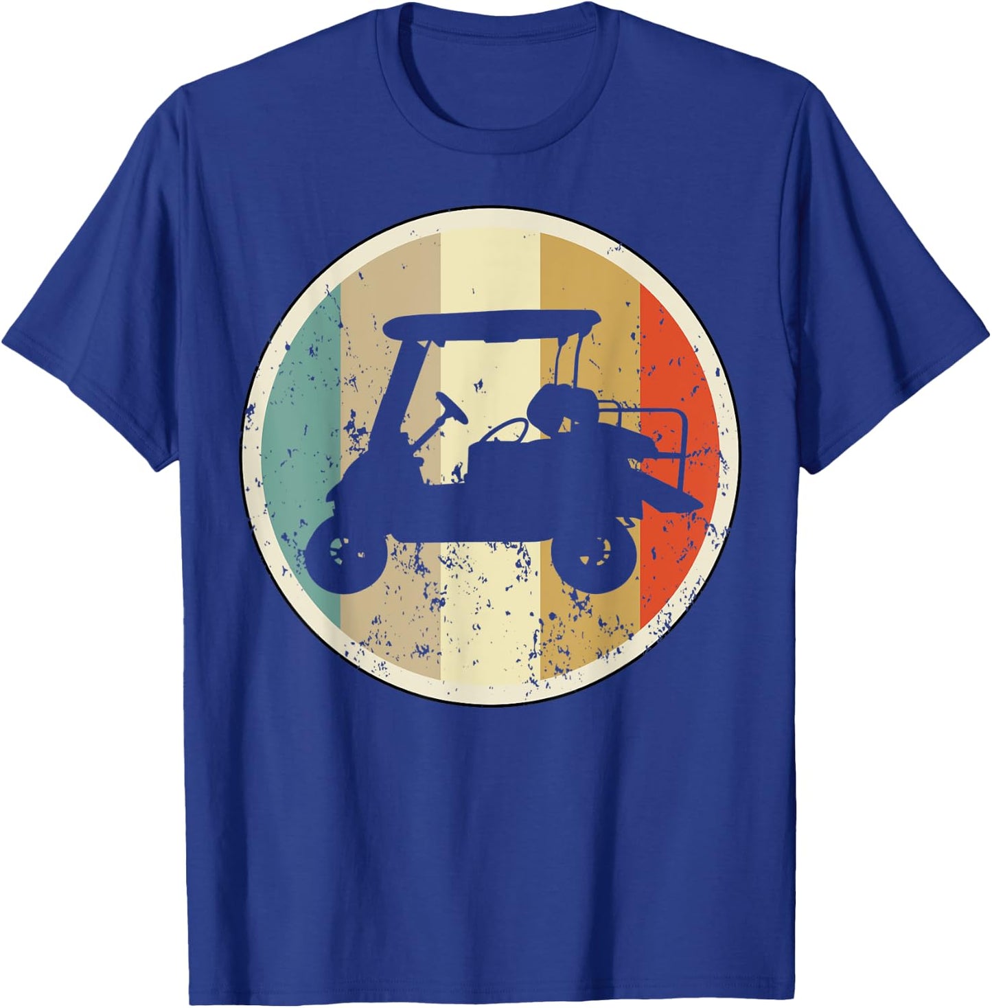 Golf Cart Car Player Golfer Golfing Sports T-Shirt - T-Shirt | Royal