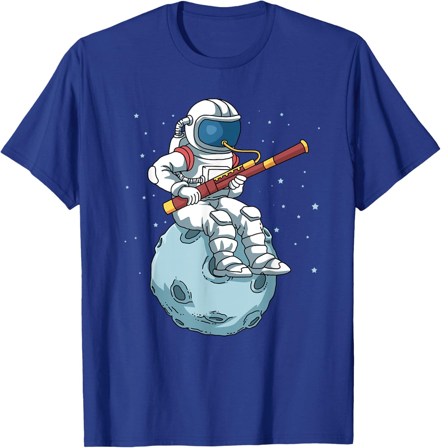 Astronaut Bassoon Band Player Bassoonist Shirt Reeds T-Shirt - T-Shirt | Royal