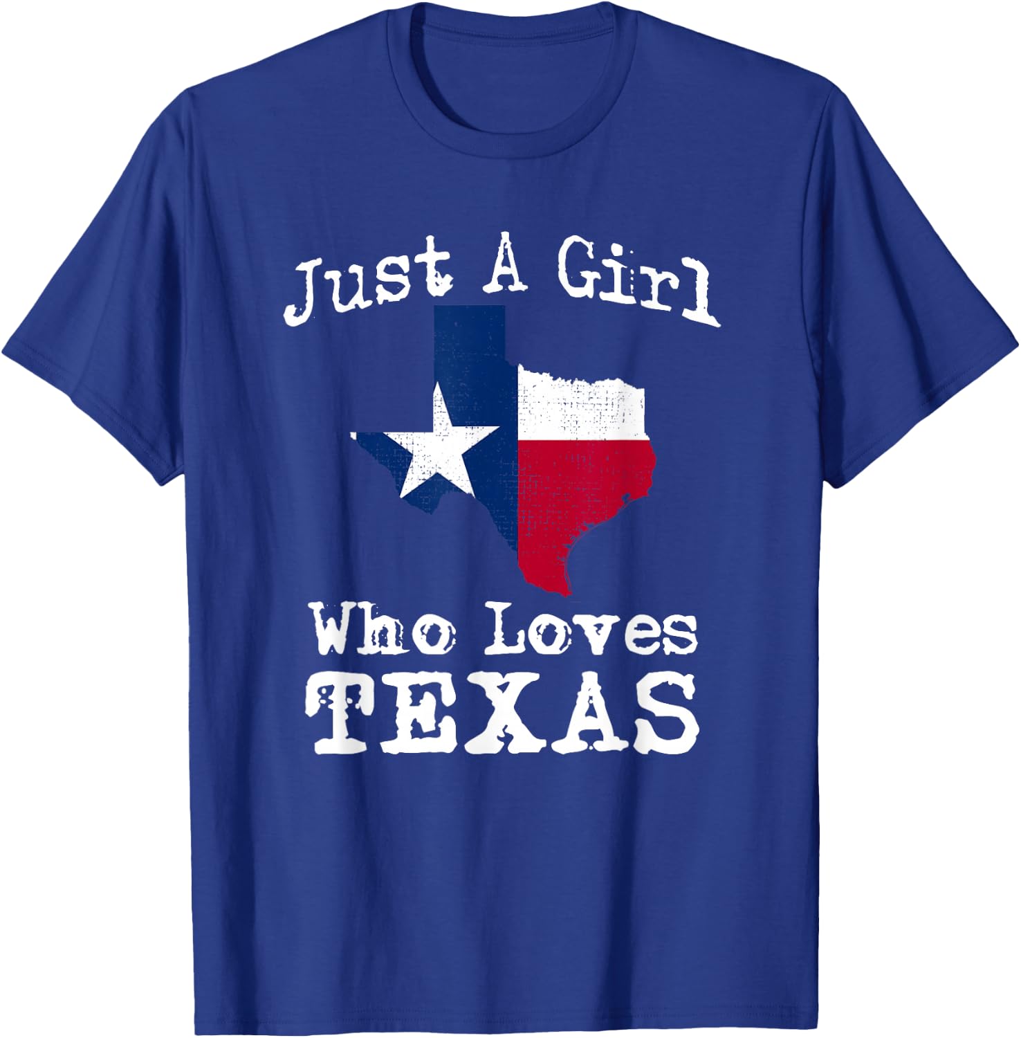 Texas Flag Map Outfit Girl Who Love Texan Patriot Gift T-Shirt - T-Shirt | Royal