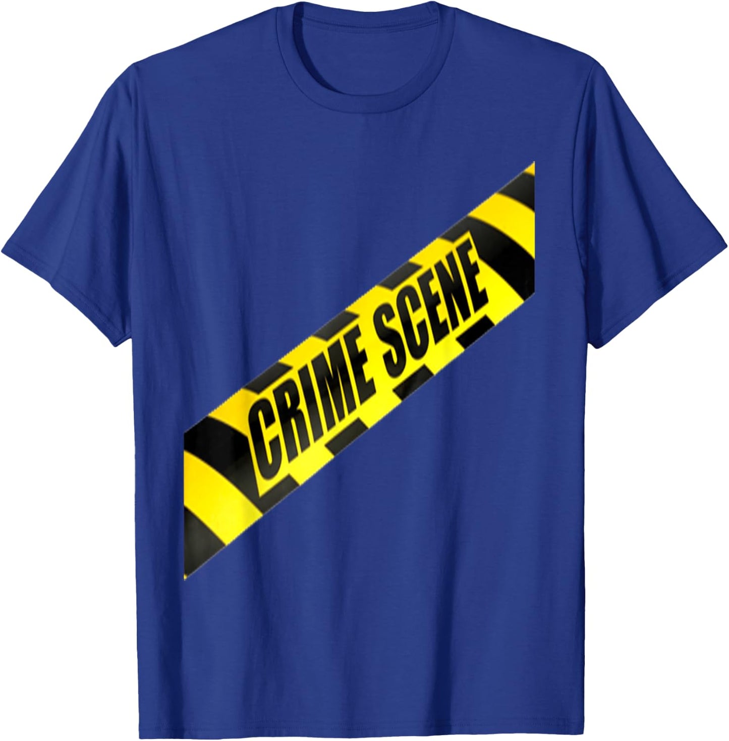 Crime Scene Forensic Tape Police Science Investigator T-Shirt - T-Shirt | Royal