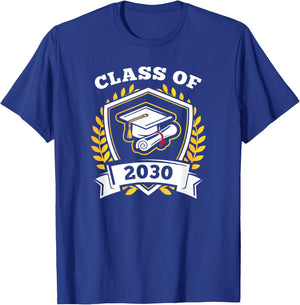 Class of 2030 - Class of 2030 Graduation T-Shirt - T-Shirt | Royal