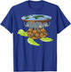 Flat Earth Turtle Disk World Gift Design Idea T-Shirt - T-Shirt | Royal