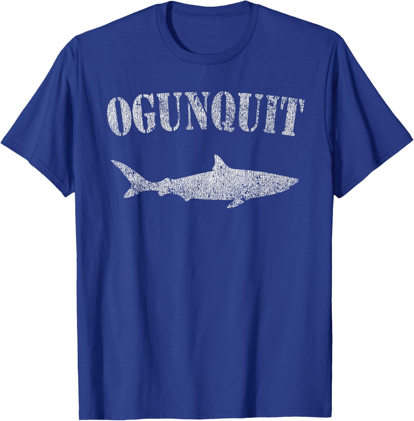 Retro Ogunquit Maine Shark Shark Souvenir T-Shirt - T-Shirt | Royal