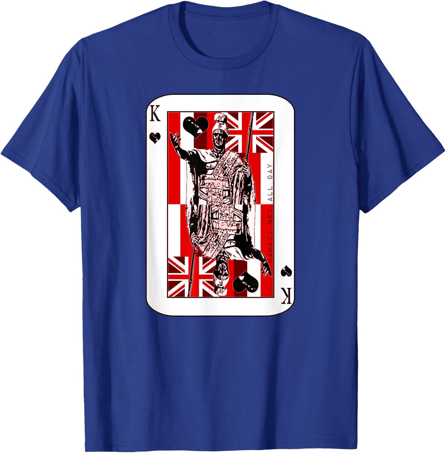 King of Hawai'i Kamehameha (red ink) by Hawaii Nei All Day T-Shirt - T-Shirt | Royal