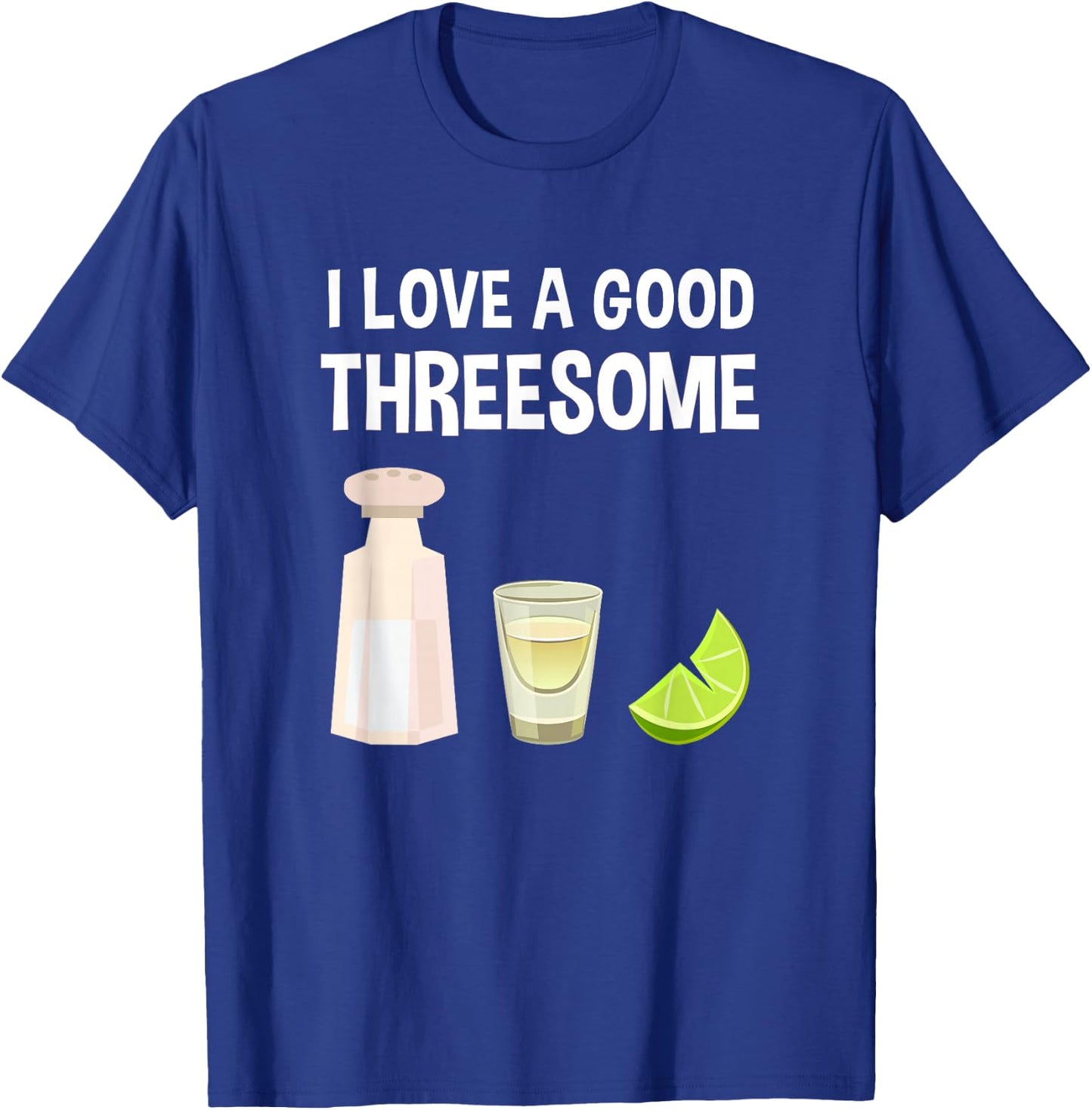 Salt Lime Tequila Threesome Bartender Bar Drink T-Shirt - T-Shirt | Royal