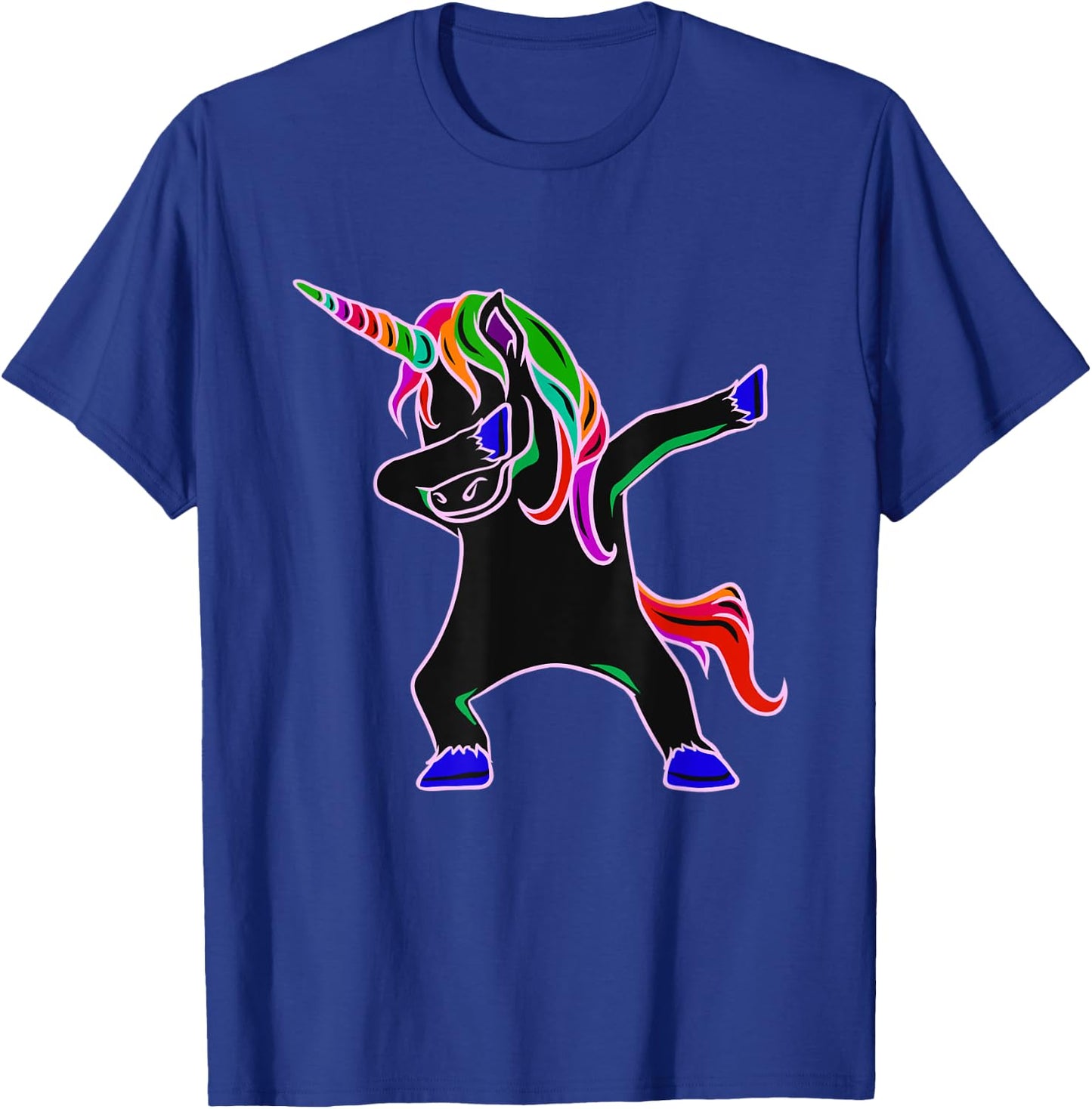EDM Rave Shirt - Magical Dabbing Unicorn Festival T-Shirt - T-Shirt | Royal