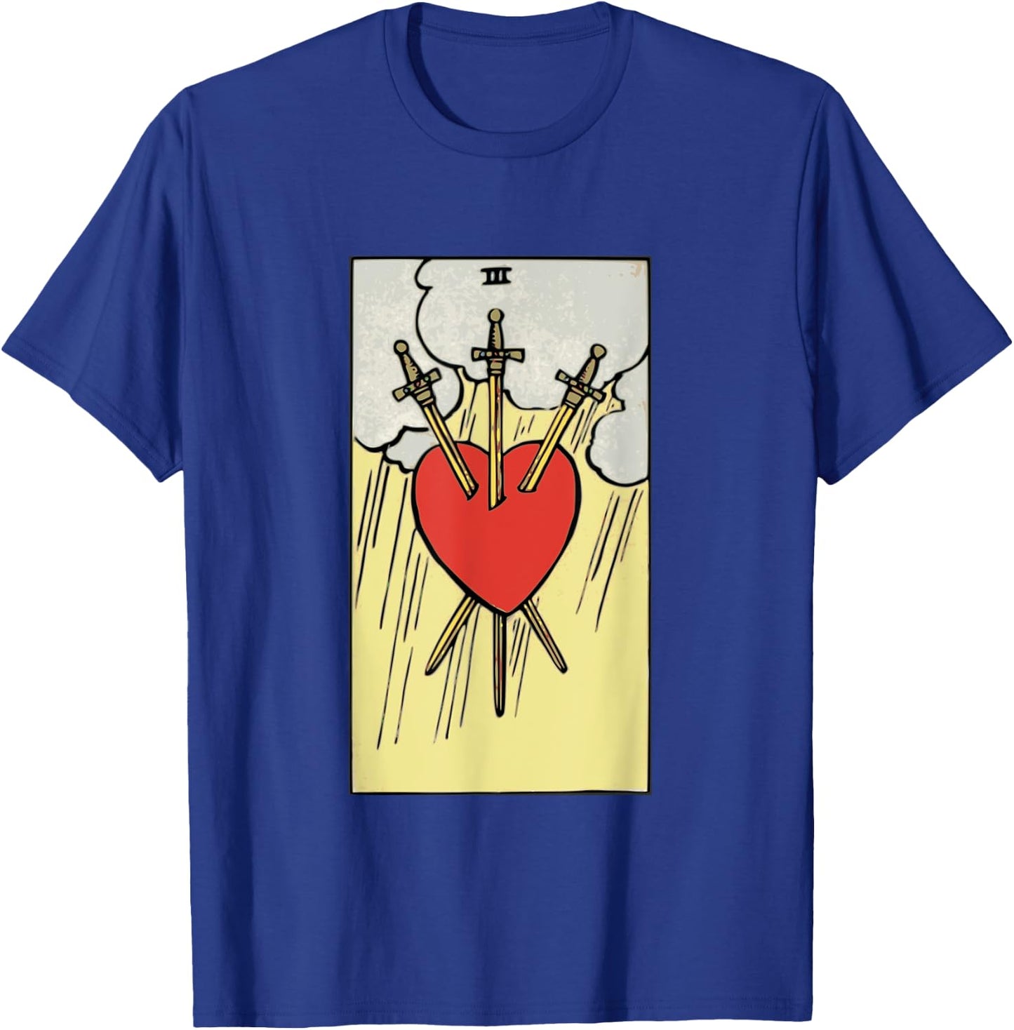 Heartbreaker Swords Tarot Card Heart Minor Arcana Funny T-Shirt - T-Shirt | Royal